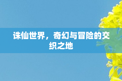 诛仙世界，奇幻与冒险的交织之地