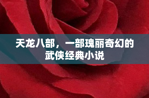 天龙八部，一部瑰丽奇幻的武侠经典小说