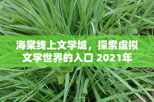 海棠线上文学城，探索虚拟文学世界的入口 2021年
