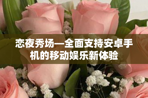 恋夜秀场—全面支持安卓手机的移动娱乐新体验 恋夜秀场—全面支持安卓手机的移动娱乐新体验