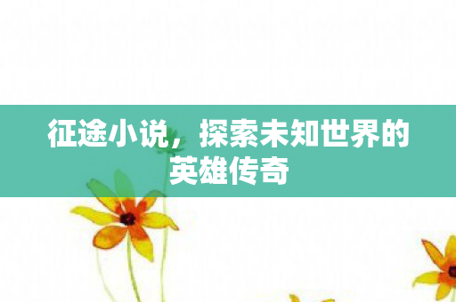 征途小说，探索未知世界的英雄传奇