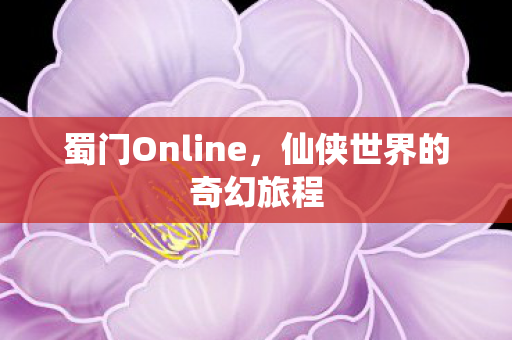 蜀门Online，仙侠世界的奇幻旅程