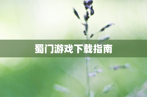 蜀门游戏下载指南 蜀门游戏下载指南