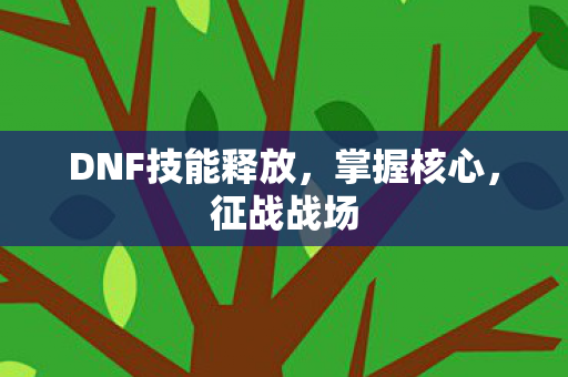 DNF技能释放，掌握核心，征战战场