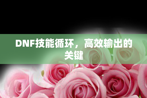DNF技能循环，高效输出的关键