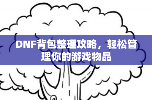 DNF背包整理攻略,轻松管理你的游戏物品 DNF背包整理攻略,轻松管理你的游戏物品