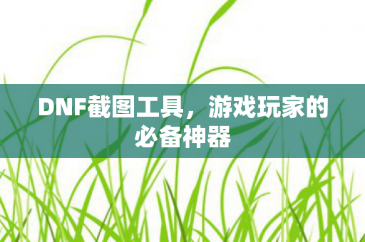 DNF截图工具，游戏玩家的必备神器