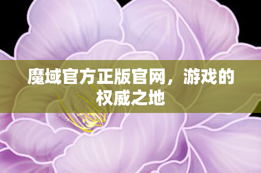 魔域官方正版官网，游戏的权威之地