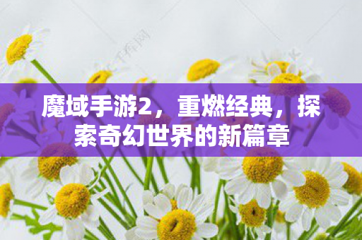 魔域手游2,重燃经典,探索奇幻世界的新篇章 魔域手游2,重燃经典,探索奇幻世界的新篇章