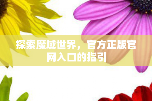 探索魔域世界，官方正版官网入口的指引