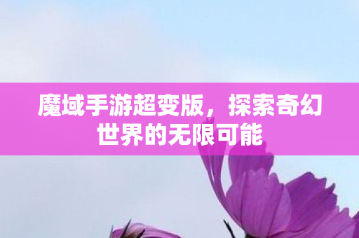 魔域手游超变版，探索奇幻世界的无限可能