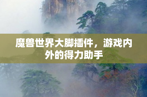 魔兽世界大脚插件,游戏内外的得力助手 魔兽世界大脚插件,游戏内外的得力助手