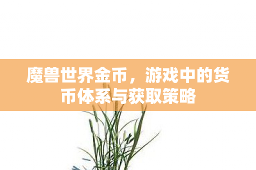 魔兽世界金币，游戏中的货币体系与获取策略