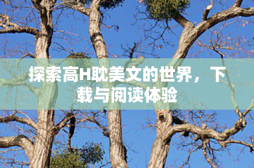 探索高H耽美文的世界,下载与阅读体验 探索高H耽美文的世界,下载与阅读体验