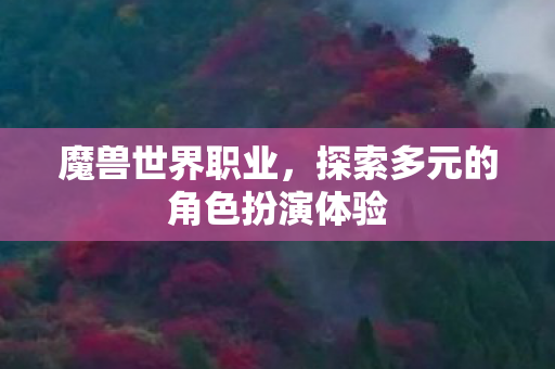 魔兽世界职业，探索多元的角色扮演体验