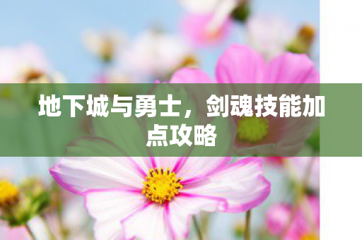 地下城与勇士,剑魂技能加点攻略 地下城与勇士,剑魂技能加点攻略