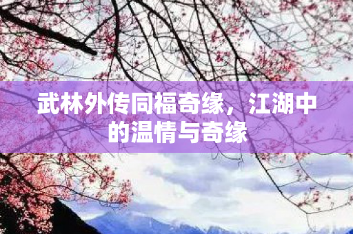 武林外传同福奇缘，江湖中的温情与奇缘