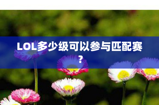 LOL多少级可以参与匹配赛？