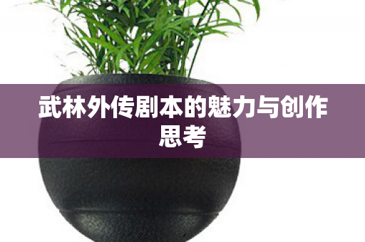 武林外传剧本的魅力与创作思考