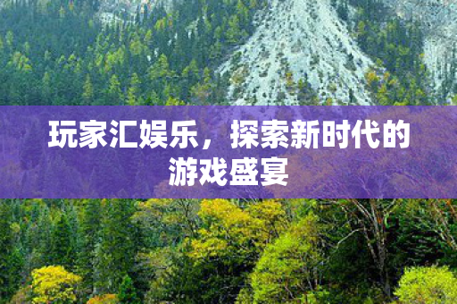 玩家汇娱乐，探索新时代的游戏盛宴