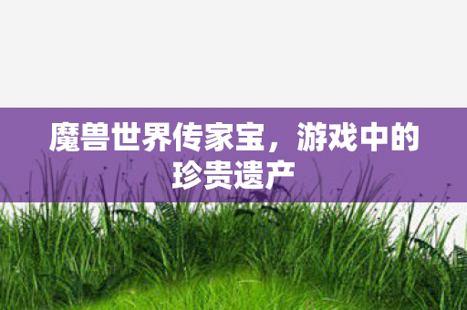 魔兽世界传家宝,游戏中的珍贵遗产 魔兽世界传家宝,游戏中的珍贵遗产