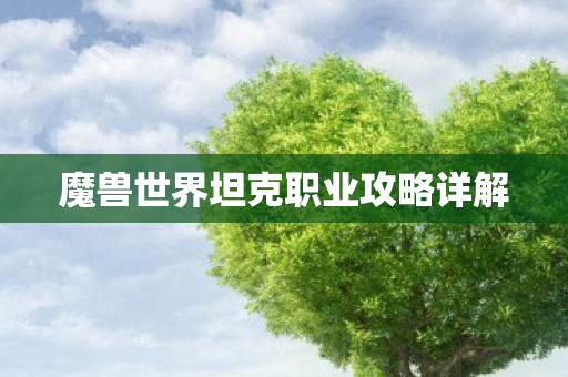 魔兽世界坦克职业攻略详解