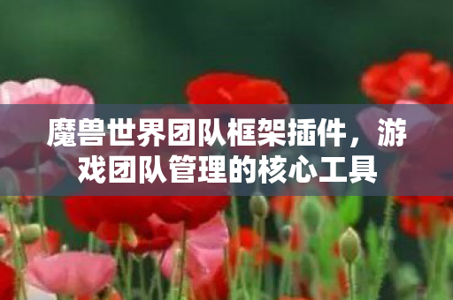 魔兽世界团队框架插件，游戏团队管理的核心工具