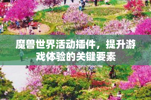 魔兽世界活动插件，提升游戏体验的关键要素