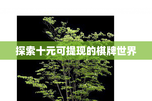 探索十元可提现的棋牌世界