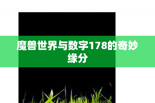 魔兽世界与数字178的奇妙缘分