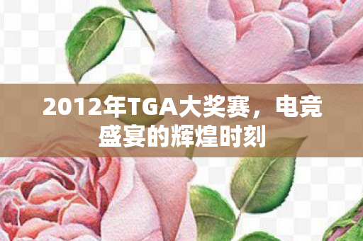 2012年TGA大奖赛，电竞盛宴的辉煌时刻