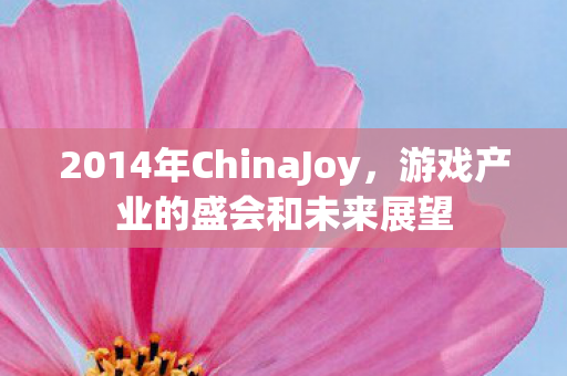 2014年ChinaJoy，游戏产业的盛会和未来展望
