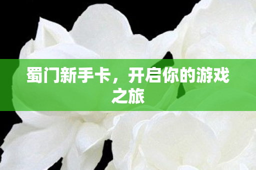 蜀门新手卡，开启你的游戏之旅