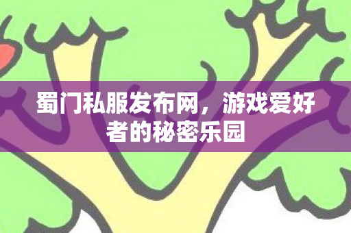 蜀门私服发布网，游戏爱好者的秘密乐园