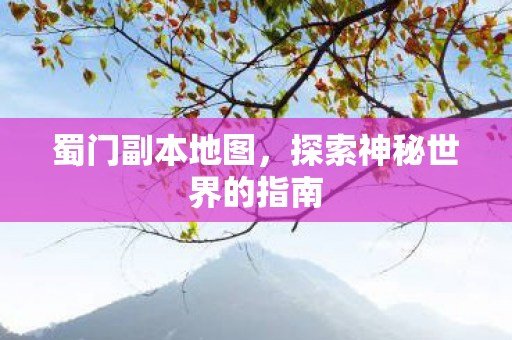 蜀门副本地图，探索神秘世界的指南