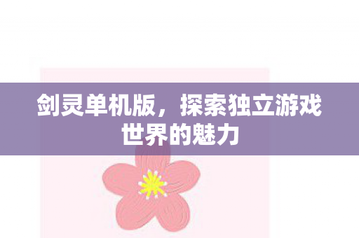 剑灵单机版，探索独立游戏世界的魅力