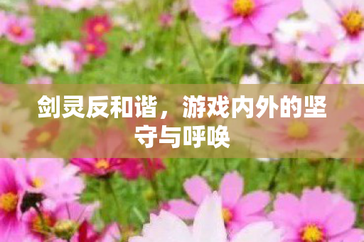 剑灵反和谐，游戏内外的坚守与呼唤