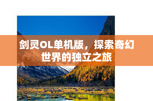 剑灵OL单机版，探索奇幻世界的独立之旅