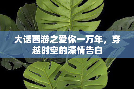 大话西游之爱你一万年，穿越时空的深情告白
