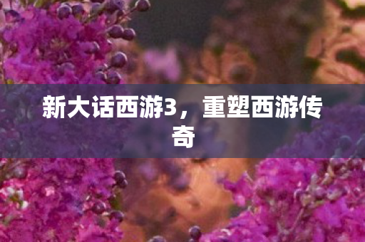 新大话西游3，重塑西游传奇