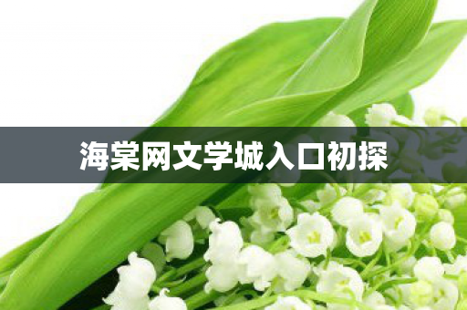 海棠网文学城入口初探 海棠网文学城入口初探