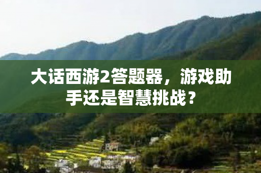 大话西游2答题器，游戏助手还是智慧挑战？