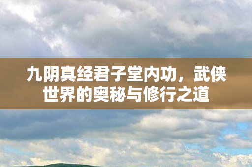 九阴真经君子堂内功,武侠世界的奥秘与修行之道 九阴真经君子堂内功,武侠世界的奥秘与修行之道