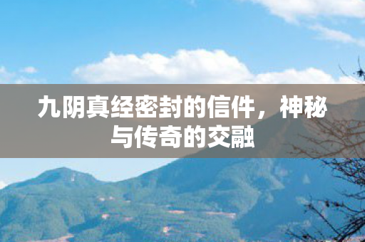 九阴真经密封的信件，神秘与传奇的交融
