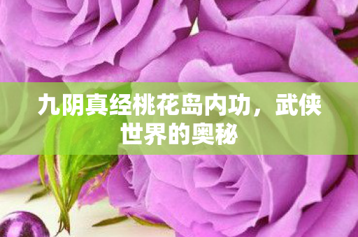 九阴真经桃花岛内功,武侠世界的奥秘 九阴真经桃花岛内功,武侠世界的奥秘