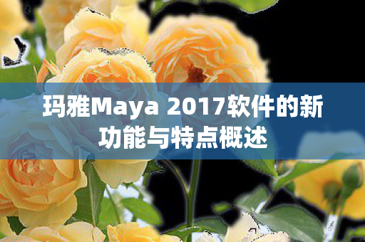 玛雅Maya 2017软件的新功能与特点概述 玛雅Maya 2017软件的新功能与特点概述