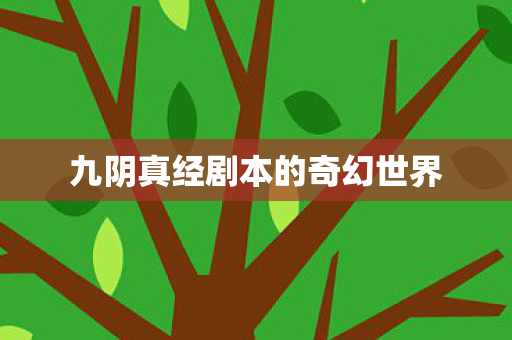 九阴真经剧本的奇幻世界