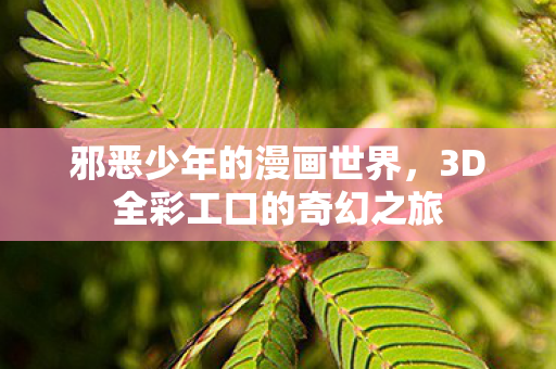 邪恶少年的漫画世界，3D全彩工口的奇幻之旅