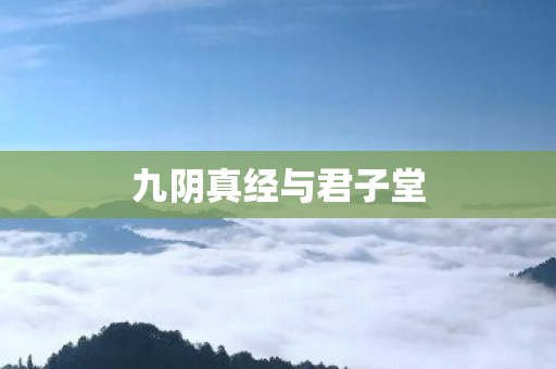 九阴真经与君子堂