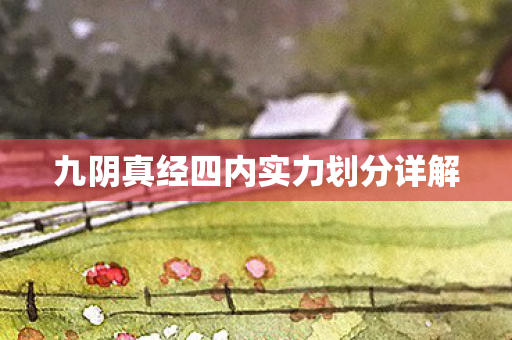 九阴真经四内实力划分详解